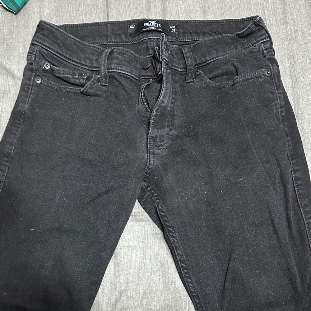 Hollister Men's Dark Gray Skinny Jeans